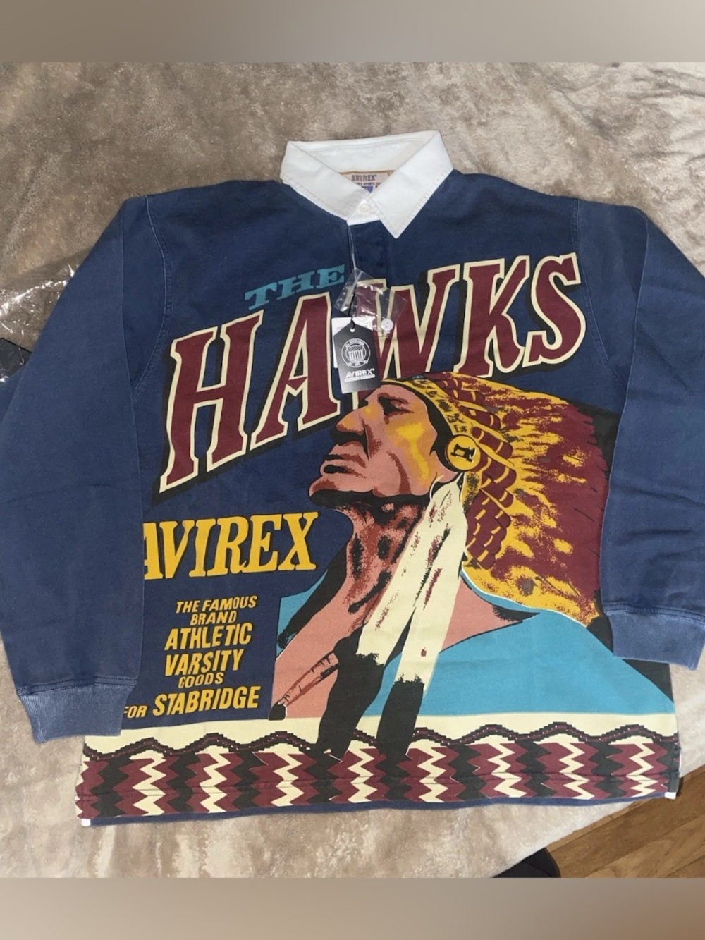 RETEO AVIREX HAWKS M MOBB DEEP RAP POLO 1992 SKI P WING ICEBERG COOGI
